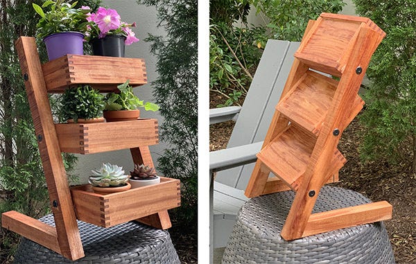How to Make a Small Three Tier Plant Stand