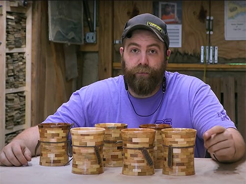 Video: Turned Pallet Wood Candle Holders